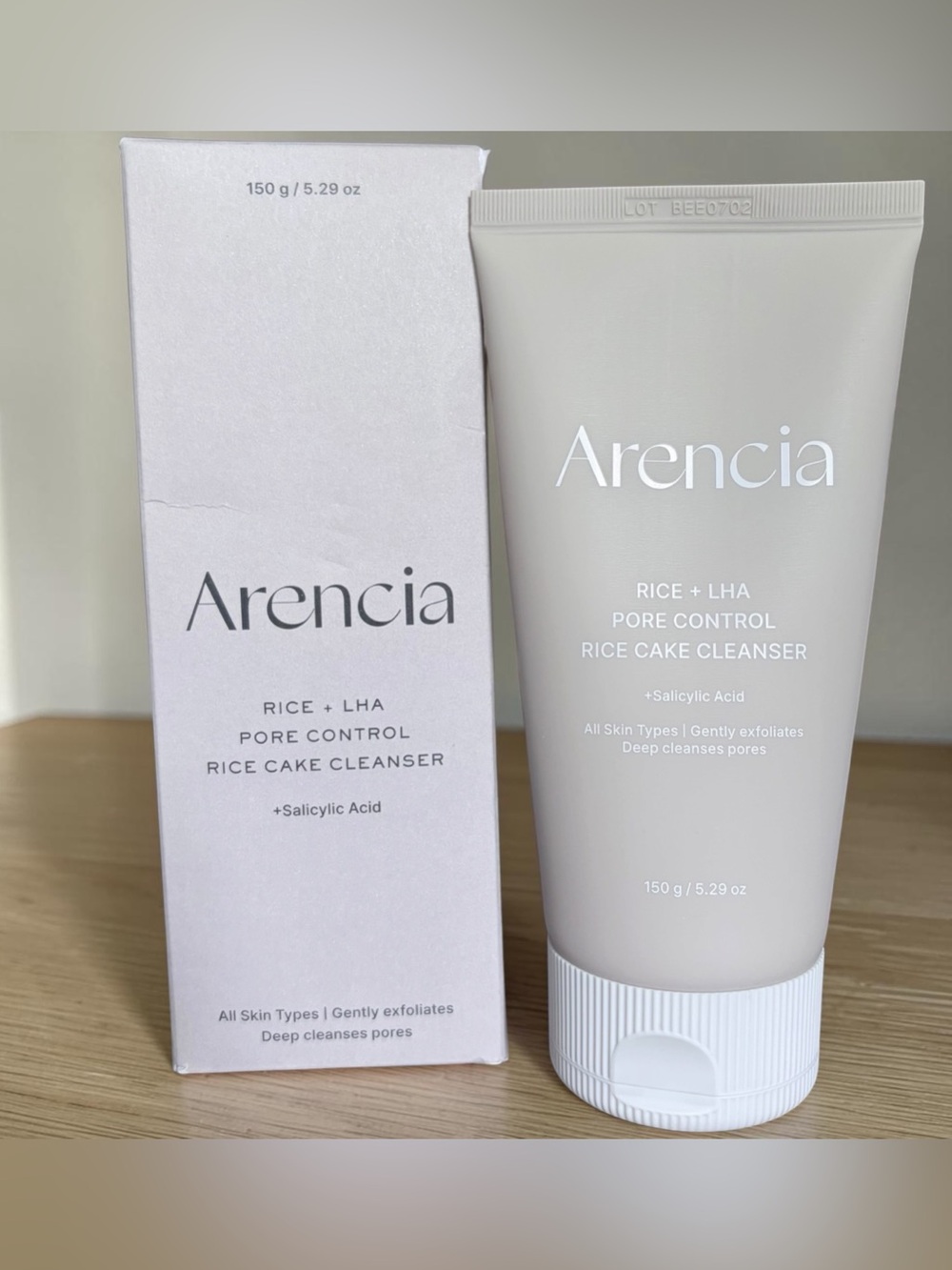 Arencia Rice & LHA Pore Control Rice Cake Cleanser NIB